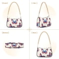 thumbnail image 7 of FORMRS Womens Shoulder Bag with Chain Strap Clutch Purse Cute Tote Handbag, Blue Butterflies, 7 of 7