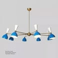 thumbnail image 2 of 1950's Mid Century Modern Light Shade Sputnik Italian Chandelier Light Fixture, 2 of 3