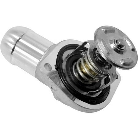 Engine Coolant Thermostat Housing Assembly - Compatible with 2005 - 2006 GMC Envoy 5.3L V8