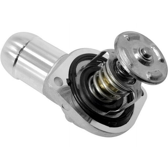 Engine Coolant Thermostat Housing Assembly - Compatible with 2000 - 2006 Chevy Suburban 1500 2001 2002 2003 2004 2005