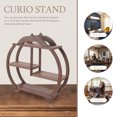 thumbnail image 3 of OFFIGAM 1Pack Curio Display Cabinet Coffee 28.00X28.00X7.00cm Wood Material For Home Decor, 3 of 6