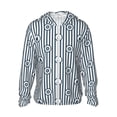thumbnail image 2 of Lsque Nautical1 UPF 50+ Lightweight Sun Protection Men's Women's Long Sleeve Shirt, Hoodie Performance -Large, 2 of 9