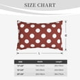 thumbnail image 3 of Fotbe Maroon And White Polka Dot Pillow Cases - Envelope Closure - Luxury, Extra Soft, Cooling Pillow Covers - Wrinkle, Fade, Stain Resistant-20"x30", 3 of 8