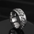 thumbnail image 1 of Nuevo anillo de pareja giratorio de acero inoxidable genial, cadena giratoria de alta calidad, anillos giratorios para mujer, hombre, joyería Punk, regalo de fiesta Tan Jianjun unisex, 1 of 2