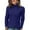 Navy_#01, variant on Nokdvo Turtleneck Sweaters for Women Fashion Knitting Long Sleeve Solid Color Sweaters Fall Winter Casual Loose Ribbed Pullover Top,Royal Blue XL