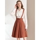 thumbnail image 3 of INSPIRE CHIC Vestido General De Cintura Elástica Con Tirantes Y Tirantes Para Mujer marrón M, 3 of 6