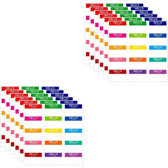 40 Sheets Sticker of Peel is Colors Gift Compact Clothes Conferences Label Multi- School Themed Office Parties Stickers Home Labels Multi-Function Tags Stickershello and Family