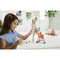 thumbnail image 4 of Barbie Pets Stroll & Play Pups Playset with Blonde Doll, Transforming Stroller [Walmart Exclusive], 4 of 9