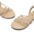 thumbnail image 4 of DREAM PAIRS Lace-up Gladiator Sandals Strappy Dressy Summer Flat Sandals for Women, 4 of 7