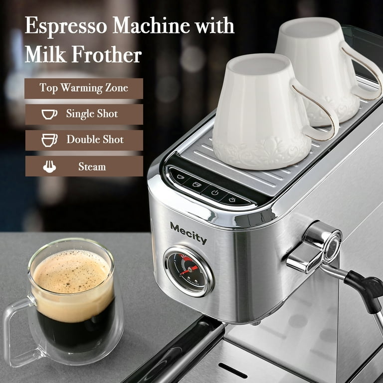 20 Bar Espresso Machine, 1350W Compact Espresso Cofee Machine for