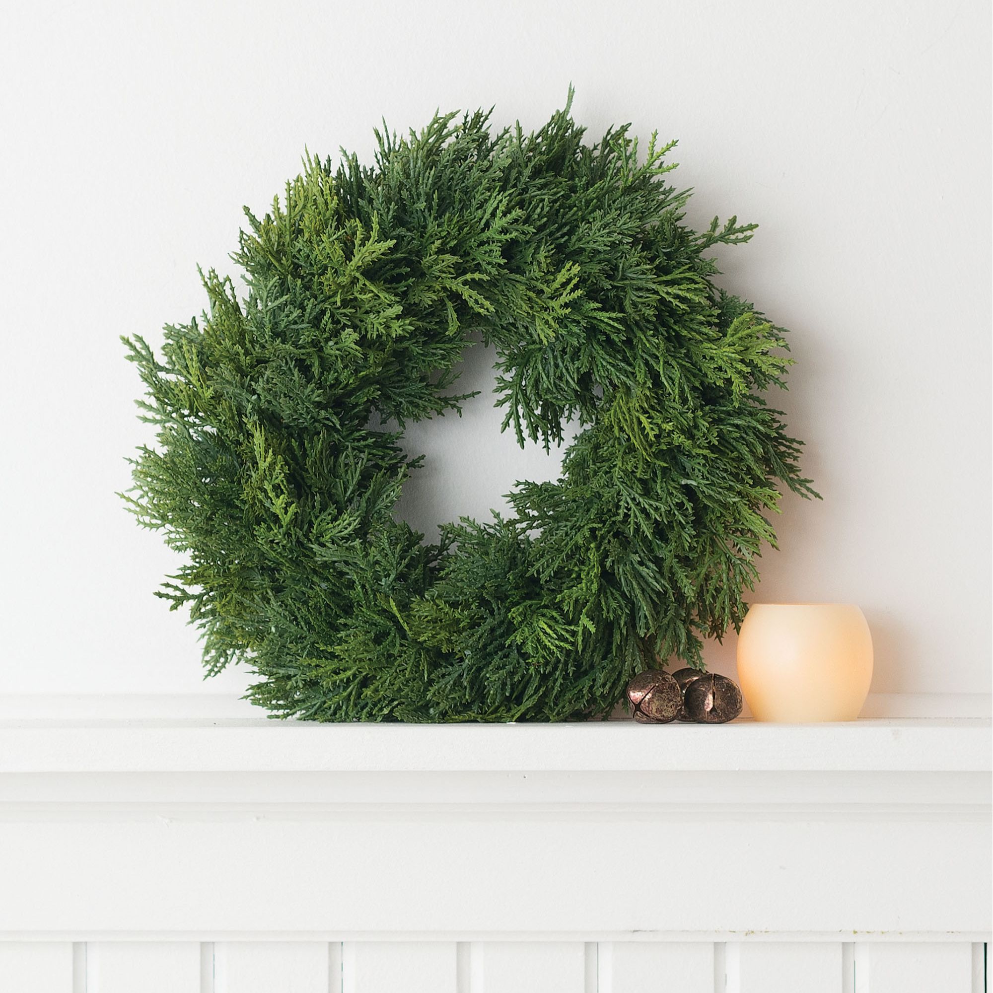 Sullivans Artificial Cedar Wreath 12"H Green