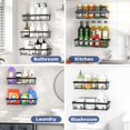 thumbnail image 3 of Estante organizador para ducha Liuoud negro, paquete de 10, 3 of 7