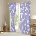 thumbnail image 3 of Feelyou Kawaii Mushroom Kids Blackout Curtains Set of 2 (52x84 Each), Jungle Plant Botanical Window Curtains, Dreamy Purple Cartoon Curtains and Drapes, Blackout Curtains Room Decor, 3 of 6