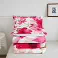thumbnail image 5 of Erosebridal Watercolor Pink Flower Bedding Sets Queen with Comforter, Chic Floral Duvet Insert, Girly Blossoms Comforter Sets Queen Size, Super Cozy Room Decorative, 3pcs, 5 of 8
