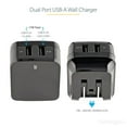 thumbnail image 4 of StarTech 2 Port USB Wall Charger - USB2PACUBK, 4 of 5