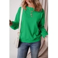 thumbnail image 6 of Ahlaray Warm & Chic Dark Green Terry Fleece Crewneck for All Sizes, 6 of 8