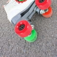 thumbnail image 4 of SASABAXI 4 Pcs Patins à Roulettes Rouges Pu avec Roues Lumineuses pour Patinage, 4 of 8