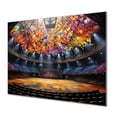 thumbnail image 2 of Designart "Colorful Circus Spectacle In Multicolor"Theater Metal Wall Art Multicolor Modern Office Room Wall Art, 2 of 6