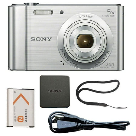 Sony Cyber-shot DSC-W800 20.1MP Digital Camera 5x Optical Zoom (Best Action Shot Camera For Beginners)