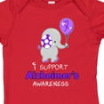 thumbnail image 4 of Inktastic I Support Alzheimer's Awareness Elephant with Balloon Boys or Girls Baby Bodysuit, 4 of 5