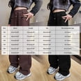 thumbnail image 3 of Gubotare Girls Baggy Pants Girls Sweatpants Girls' Activewear High Waisted Jogger Pants Size 10-12 (Coffee,10-12 Years), 3 of 9