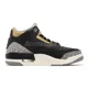 thumbnail image 3 of Ni - ke Ni - ke Wmns Air Jordan 3 Retro Black Gold Women Unisex AJ3 Casual Shoes CK9246-067, 3 of 5