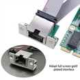 thumbnail image 3 of 2X Nouvelle Carte Réseau Mini PCI-E 1000Mbps Ethernet Gigabit Adaptateur NIC RTL8111F PCI Express 10/100/1000M RJ45 LAN, 2 x PCI-E Gigabit Carte Réseau, Vert, 3 of 8