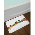 thumbnail image 2 of Cincinnati Bath Mat, Strokes of a Paintbrush Spots Digital Art Serene Watercolor Composition, Plush Bathroom Decor Mat with Non Slip Backing, 29.5" X 17.5", Multicolor, by Ambesonne, 2 of 2