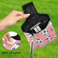 thumbnail image 4 of Haosy Leaves Football Golf Mallet Putter Cover Strong Magnetic Leather Golf Club Headcover Closure, 4 of 7