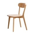 thumbnail image 3 of Solid Oak Wood Dining Chairs Wooden Dining Chairs Set of 4 with Wide Seat and Backrest Oak Wood Kitchen Chairs for Dining Room, Kitchen, Living Room, Natural, 3 of 7