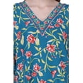 thumbnail image 2 of Miss Lavish London Women Kaftans Dresses, Teal, L, 2 of 6