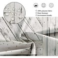 thumbnail image 4 of Cortina de ducha rústica estilo western con diseño de puerta de granero de granja, pintura de madera gris y blanca, para hombre y mujer, diseño de puerta, decoración del hogar, estilo western, juego, 4 of 5