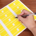 thumbnail image 3 of FRCOLOR Durable Tags 10Pcs Durable A4 Self-adhesive Sticker Creative Identification Tags (Yellow),11.81"X8.27"X0.04", 3 of 5