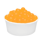 Tea Zone Mango POPPING PEARLS™, for Beverage, Sweet snacks, Boba Milk Tea, Ready to Serve (7 lbs)