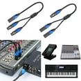 thumbnail image 2 of 50cm XLR Splitter Cable 1 XLR Female to 2 XLR Male XLR Y Splitter Cable Microphone Splitter Cord for Amplifier Mixer MFF, 2 of 8