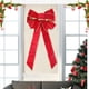 thumbnail image 4 of Lazo grande navideño, adorno colgante artesanal decorativo y elegante para escenas de recuerdos de fiesta. Rojo, 4 of 9