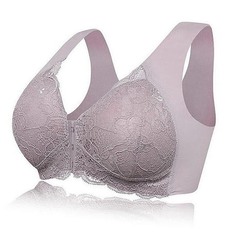 

Beppter Women s Bra Front Closure 5D Shaping Seamless Push Up Lace Bras For Women