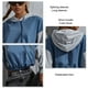thumbnail image 5 of Sudadera Con Capucha Con Cordón, Informal, A La Moda, Agradable A La Piel, Suelta, Con Capucha, Suave Para Viajes De La Vida Diaria Para Mujeres ANGGREK No, 5 of 6