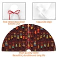 thumbnail image 4 of Sikiie Dancing African Women1 30-48 inches {designName} Print Christmas Tree Skirt Snowman Xmas Tree Skirt with Edge Christmas Decorations for Holiday Party-30", 4 of 7