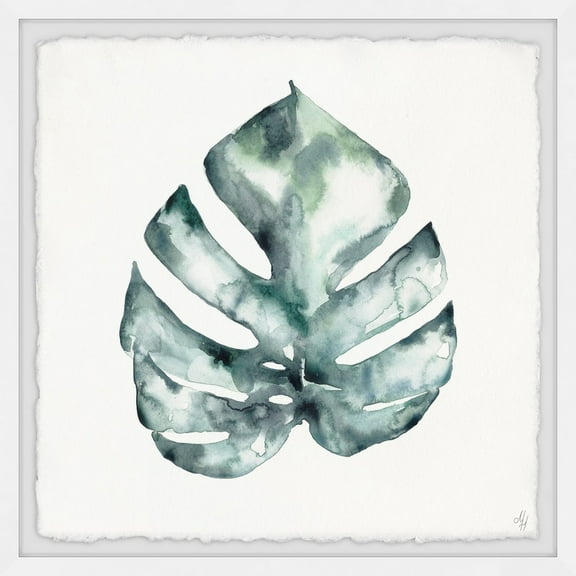 Marmont Hill Big Palm Leaf Framed Wall Art, 12.00" x 1.50"