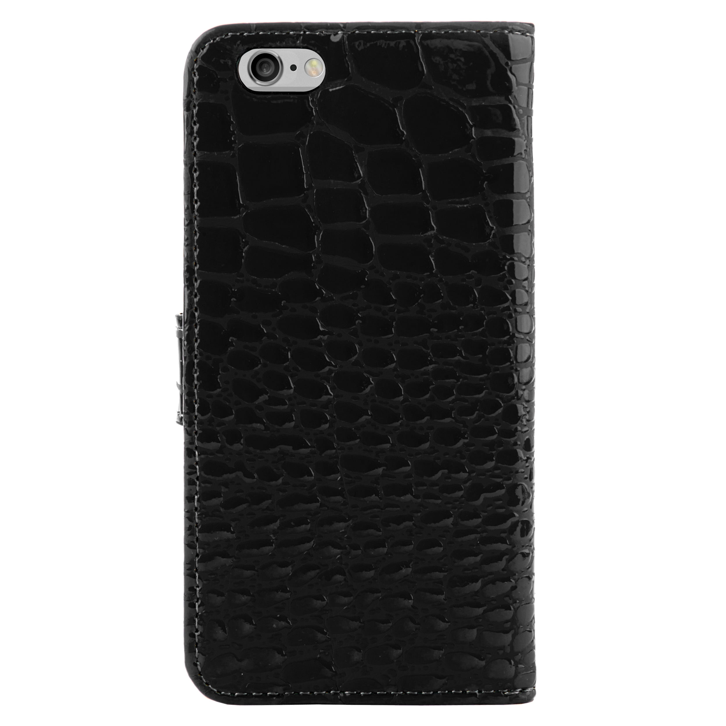 Flip Wallet Folio Phone Case Croc Embossed leather for iPhone 6s iPhone 6
