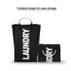thumbnail image 2 of Bolsa de lavandería plegable práctico Lavado de ropa sucia Cesta de lavandería Bolsa de almacenamien Tomshoo  Negro, 2 of 7