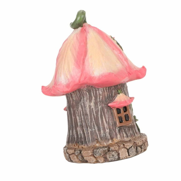 Gnome Fairy House, Resin Dustproof Decorative Garden Gnomes House Figurine for Lawn