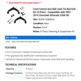 thumbnail image 2 of Front Control Arm Ball Joint Tie Rod End Kit 10 Piece - Compatible with 2007 - 2010 Chevy Silverado 3500 HD 2008 2009, 2 of 2