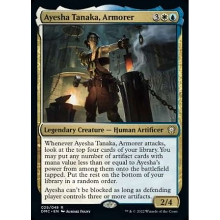 MtG Dominaria United Commander Rare Ayesha Tanaka, Armorer (Legends Retold FOIL) #29