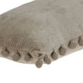 thumbnail image 5 of Parkland Collection Freya 12x20" Transitional Solid Cotton Throw Pillow in Beige, 5 of 5