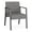 Castillo Metal, variant on Waterfall Reception Waiting Room Healthcare Guest Chair / Charcoal Steel / Blue