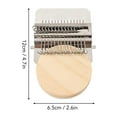 thumbnail image 6 of Small Darning Looms, Wooden Loom Speedweve Type Weave Tool Knit Patch Kit for DIY Crafts Mending Jeans Clothes Tapestries Carpets Scarves (21 Needles), 6 of 9