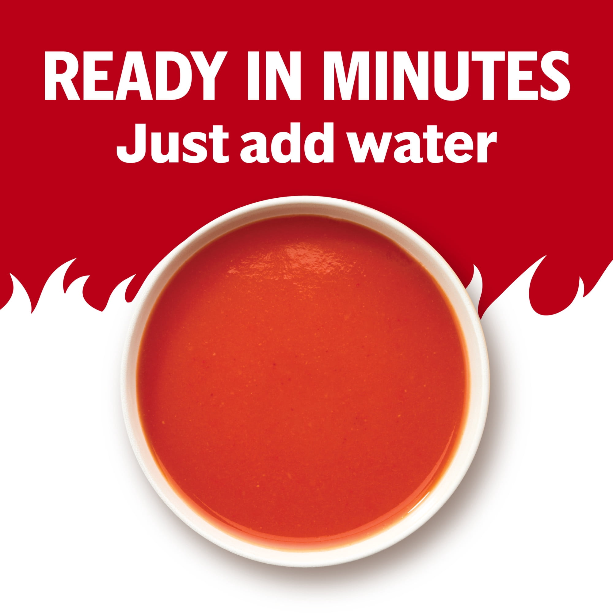 (4 pack) Campbell's Condensed Spicy Tomato Soup, 10.5 oz Can