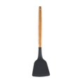 thumbnail image 1 of Heat Resistant Silicone Spatulas Set For Non Stick Pan Cookware Wooden Long Handle Spatulas Gray Rubber Spatula, 1 of 4